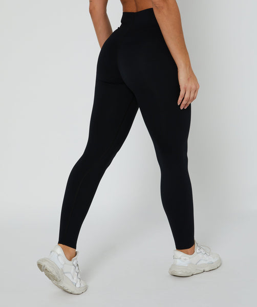 Sleek Leggings - Full Length (Black) by OneMoreRep - Nutrition Warehouse