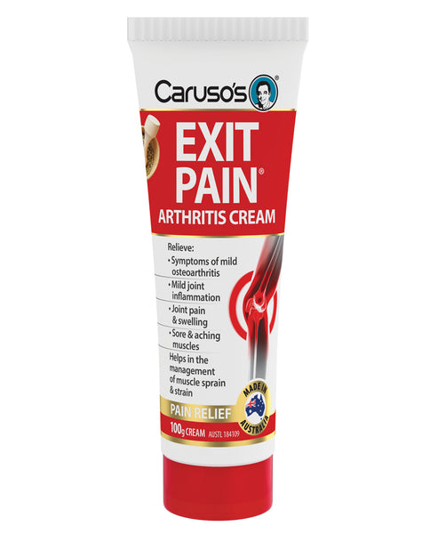 Exit Pain Arthritis Cream by Caruso's Natural Health - Nutrition Warehouse